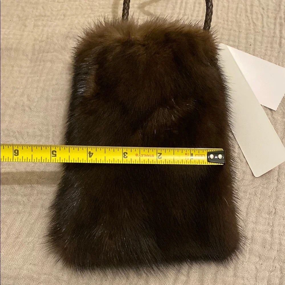 THE CASHMERE PROJECT Brown Fur BAG . New